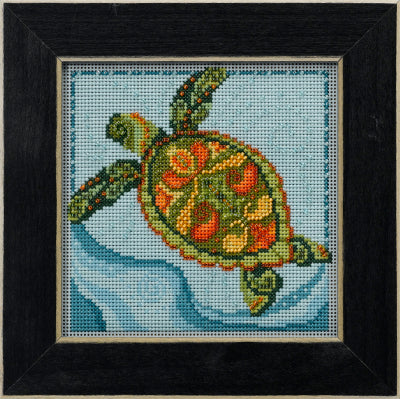 Turtle Beaded Cross Stitch Kit by Mill Hill