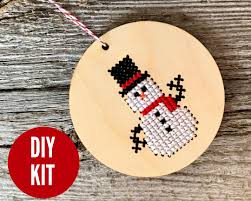 Snowman Kit by Canadian Stitchery