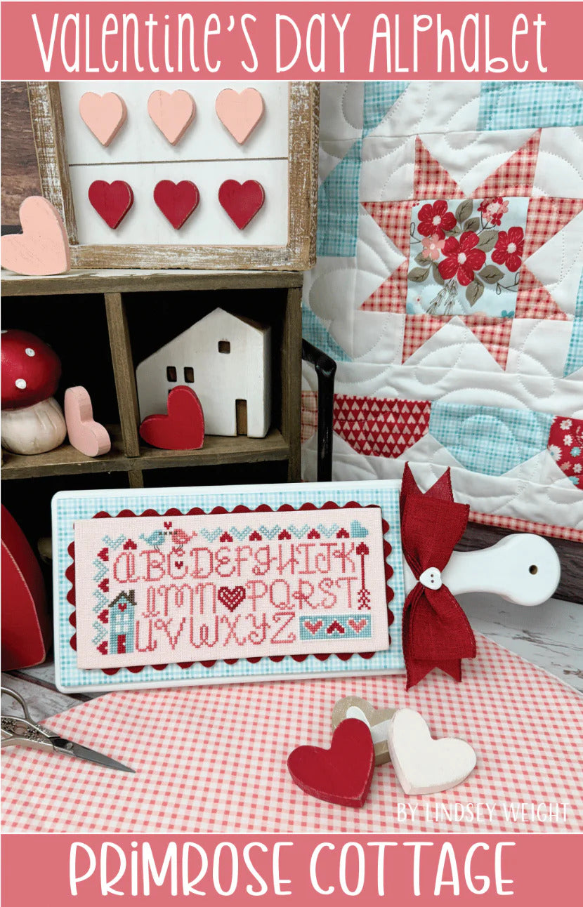 Valentine's Day Alphabet by Primrose Cottage Stitches