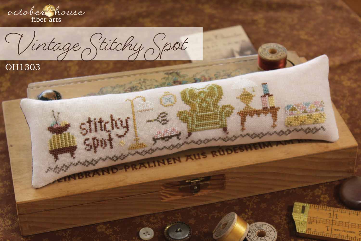 Vintage Stitchy Spot - October House Fiber Arts - Preorder - BeStitchMe