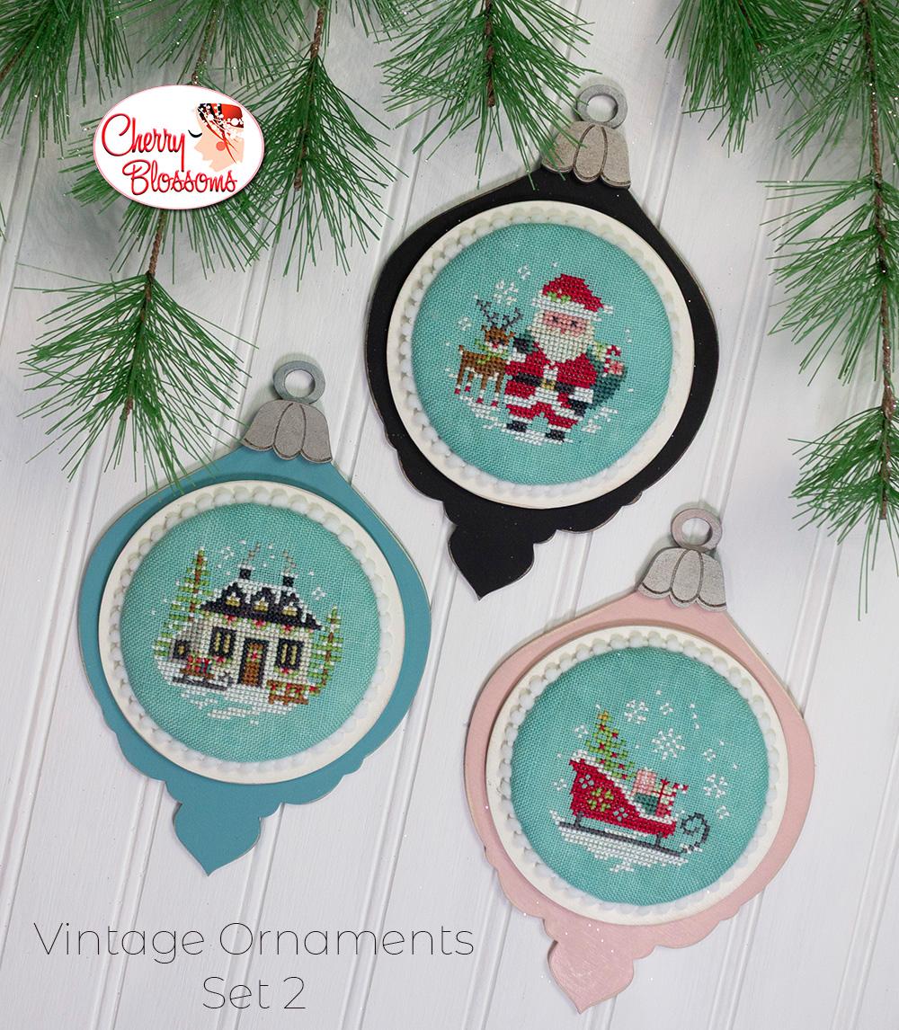 Vintage Ornaments Set Two by Cherry Blossoms