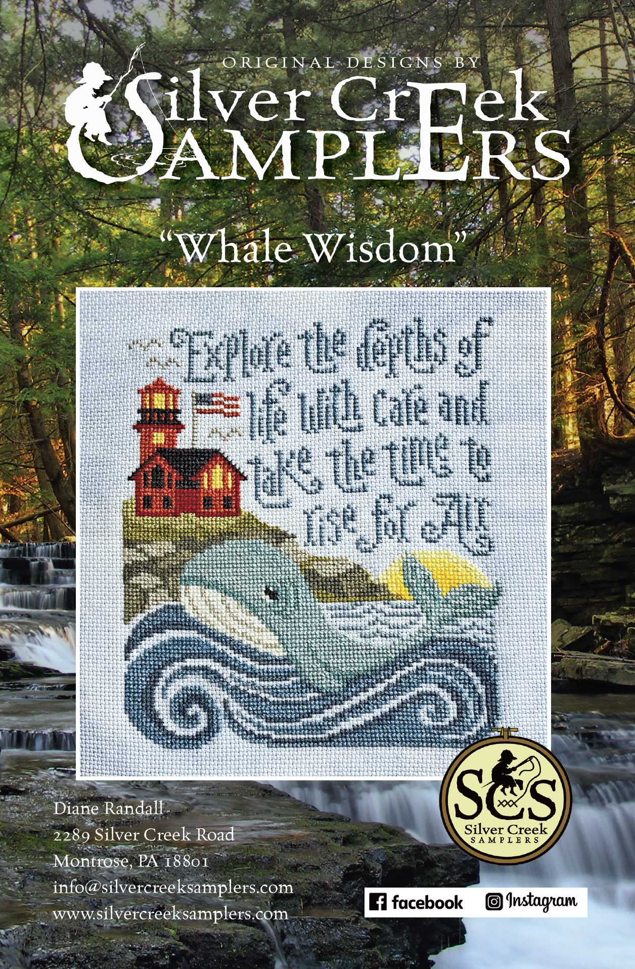 Whale Wisdom - Silver Creek Samplers - Preorder - BeStitchMe