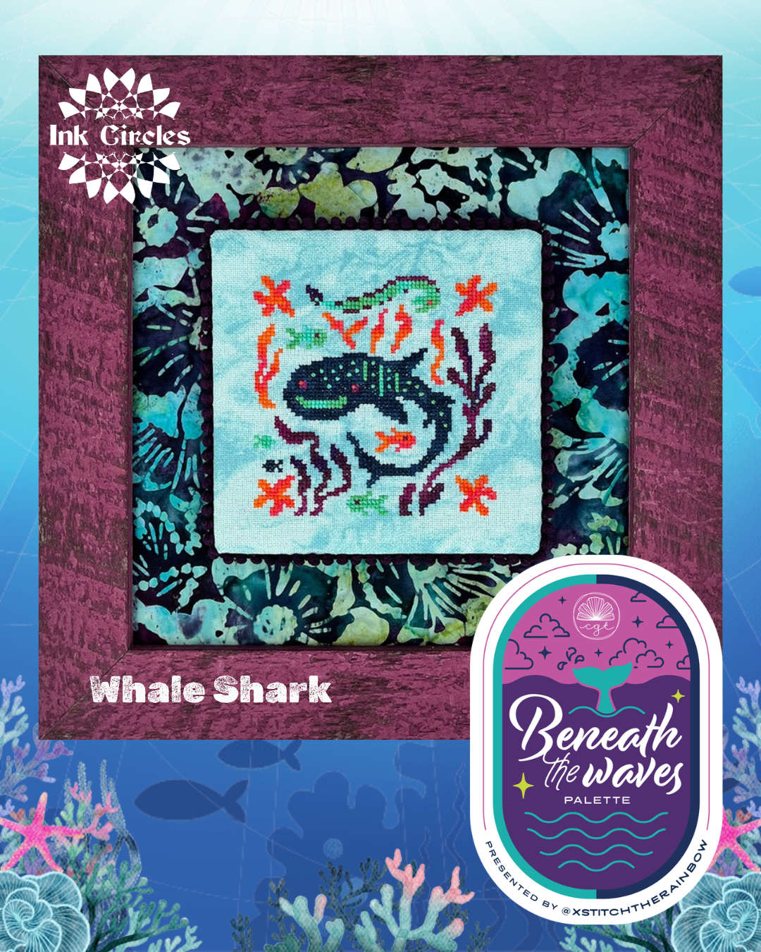 Whale Shark - Ink Circles - Preorder - BeStitchMe