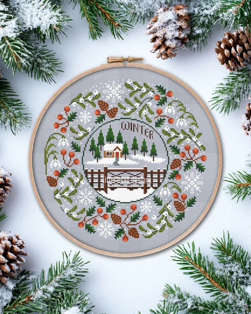 Winter- Seasonal Circles Collection by Little Dove Designs