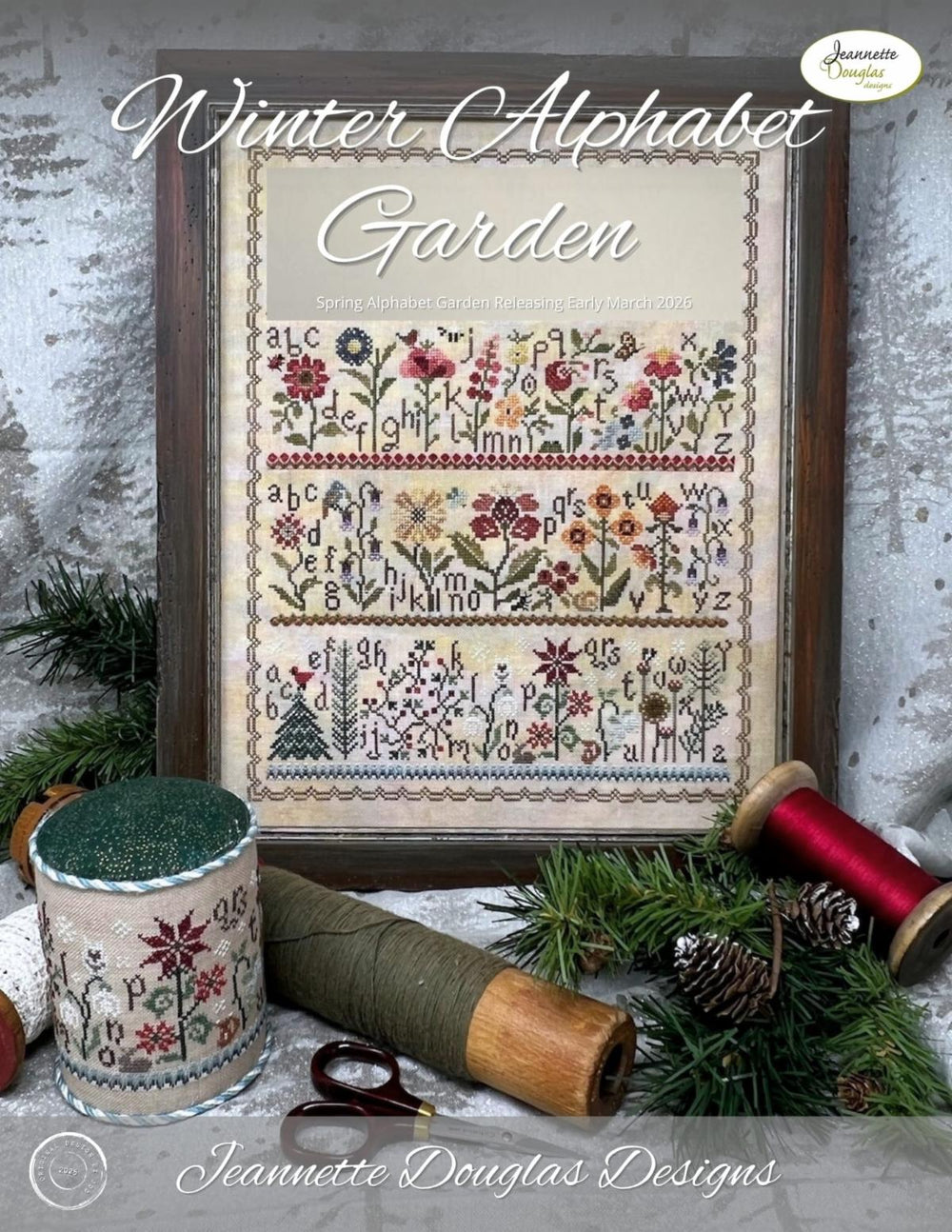 Winter Alphabet Garden by Jeanette Douglas Designs