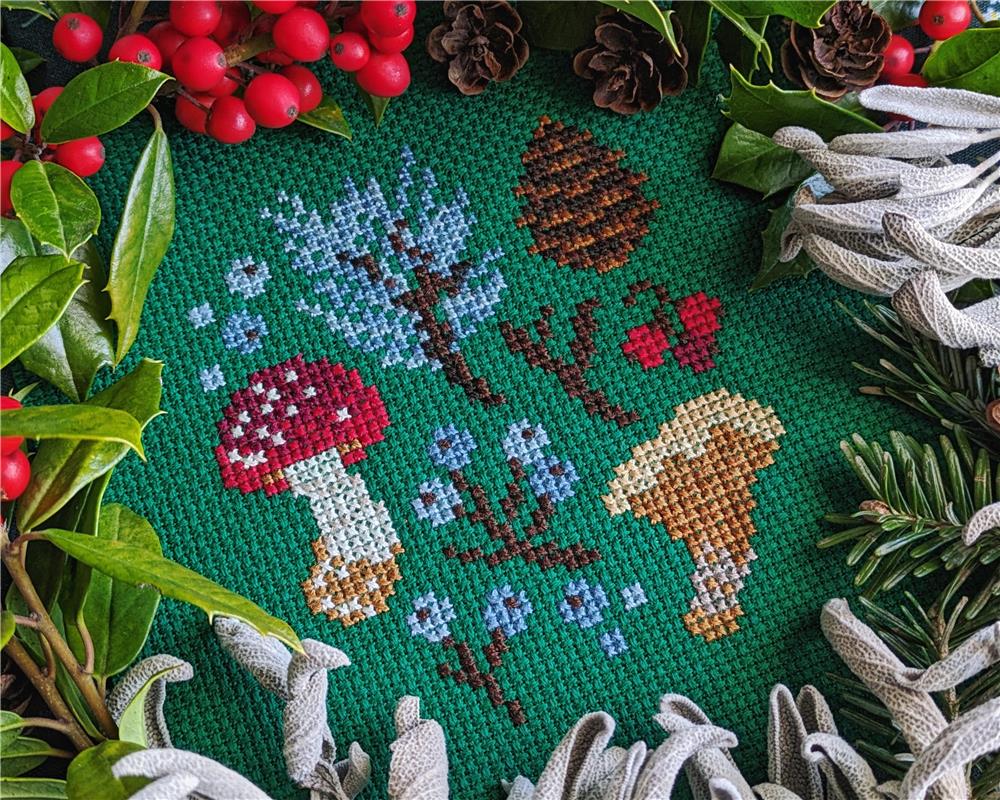Winter Forage Sampler by StitchSprout Cross Stitch