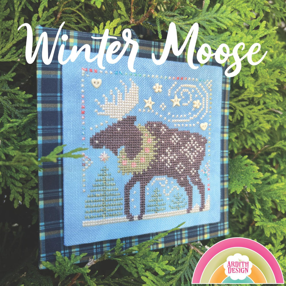 Winter Moose - Ardith Design - Preorder - BeStitchMe