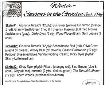 Winter Seasons in the Garden Embellishment Pack