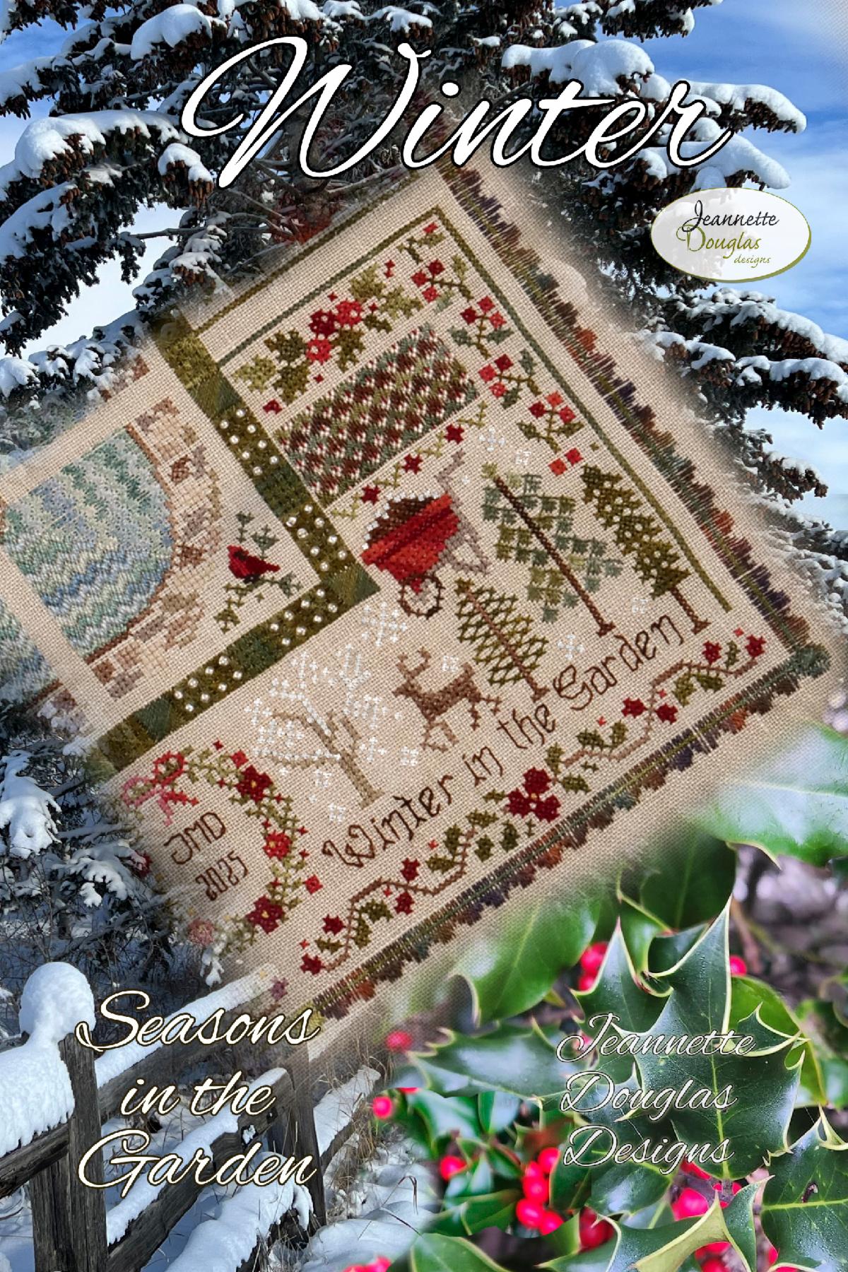 Winter Seasons in the Garden by Jeanette Douglas Designs