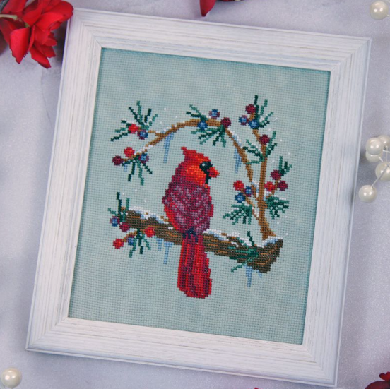 Winter's Cardinal by The Stitch Crypt - Preorder