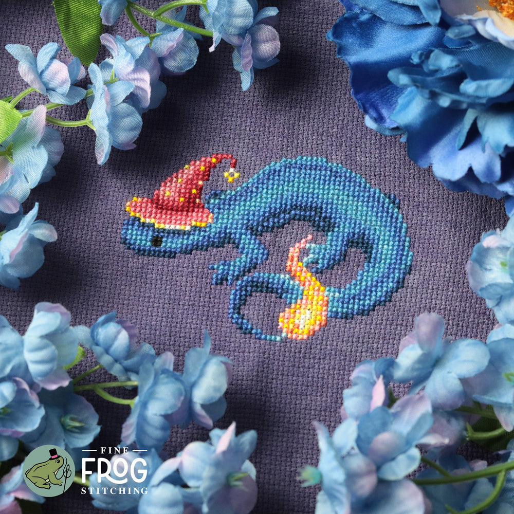 Wizardly Newt by Fine Frog Stitching