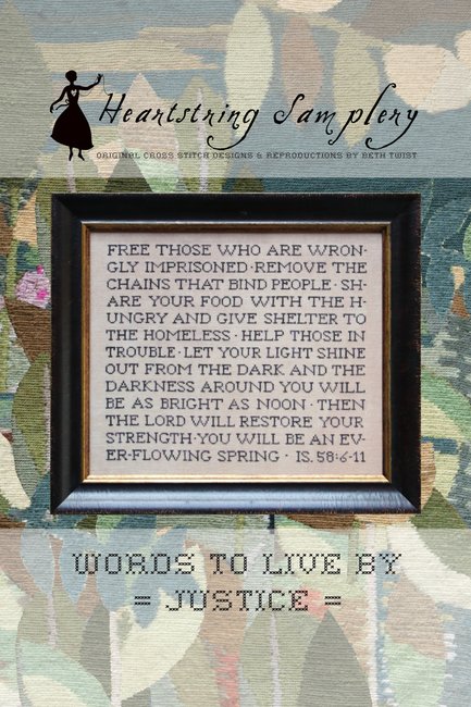 Words to Live By- Justice by Heartstring Samplery