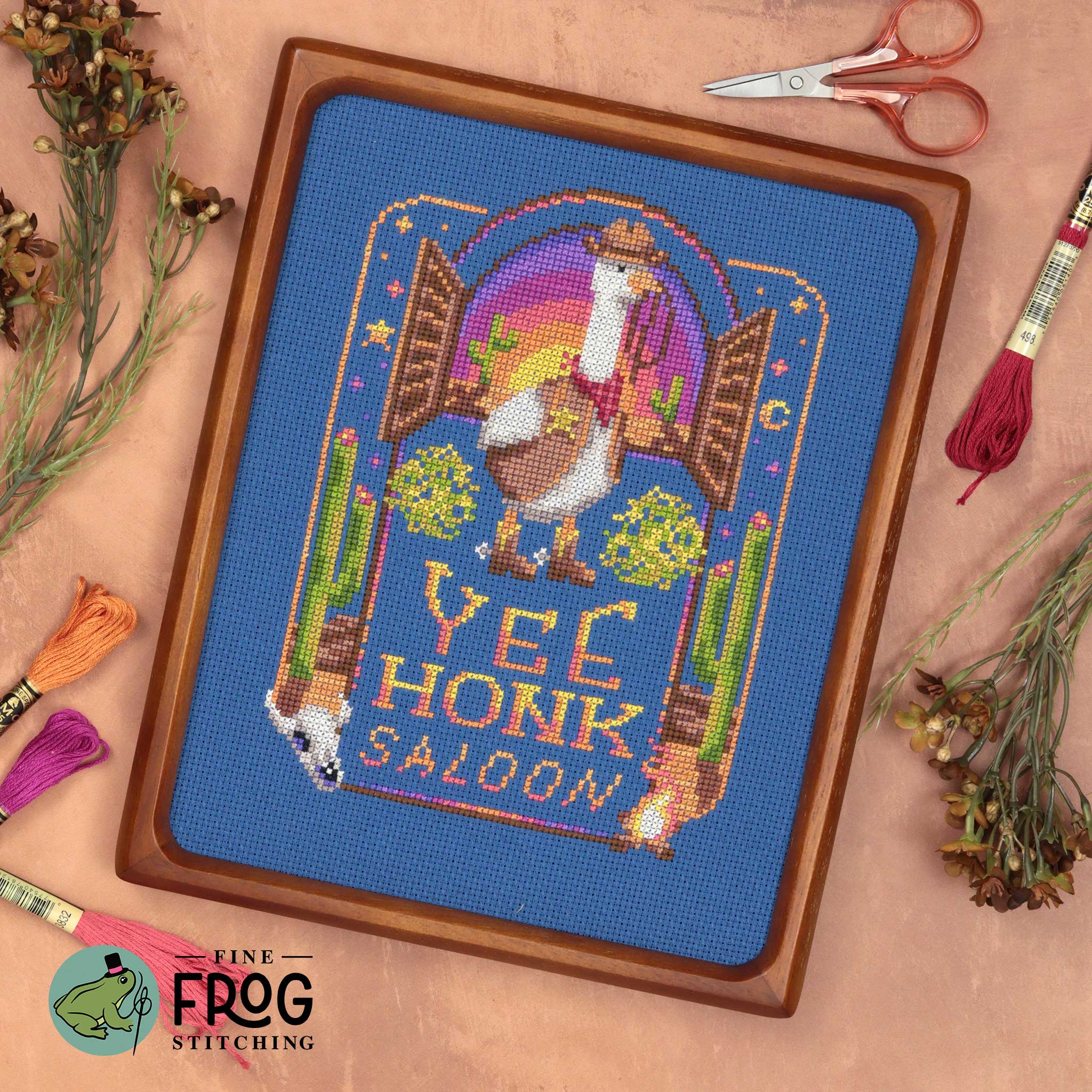 Yee Honk Saloon - Fine Frog Stitching - Preorder - BeStitchMe
