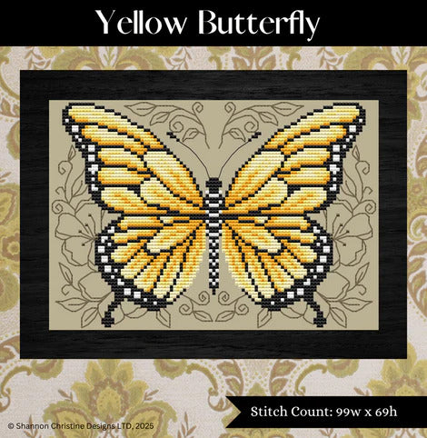 Yellow Butterfly by Shannon Christine Designs
