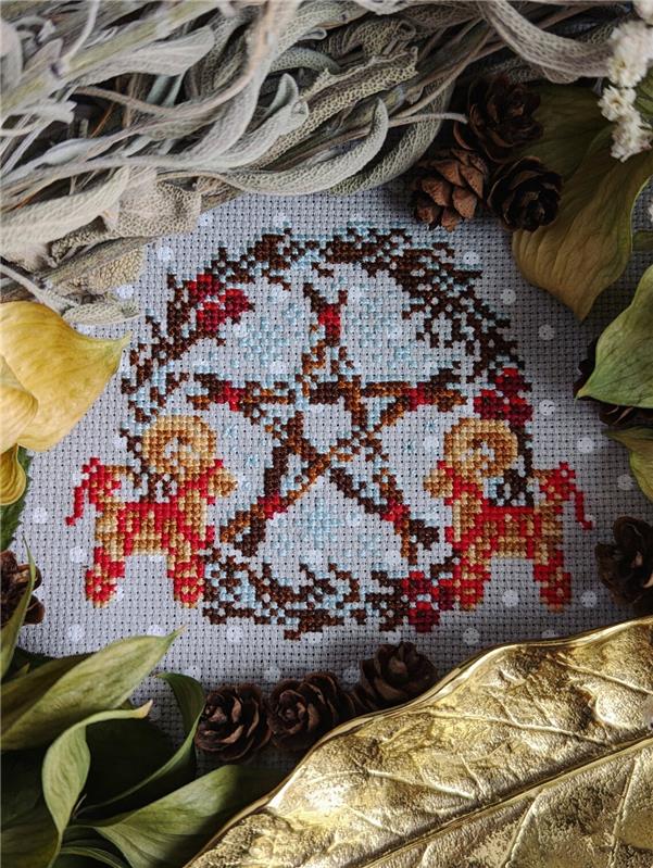 Yule Time Favours by StitchSprout Cross Stitch