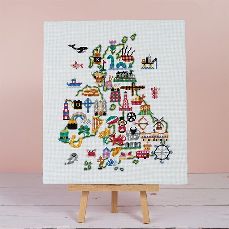 British Isles Adventure - Caterpillar Cross Stitch - Preorder - BeStitchMe