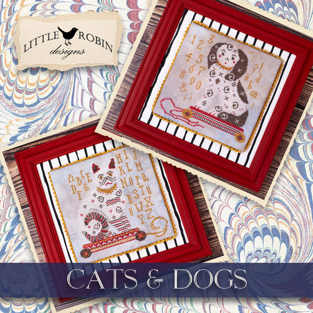 Cats & Dogs - Little Robin Designs - Preorder - BeStitchMe