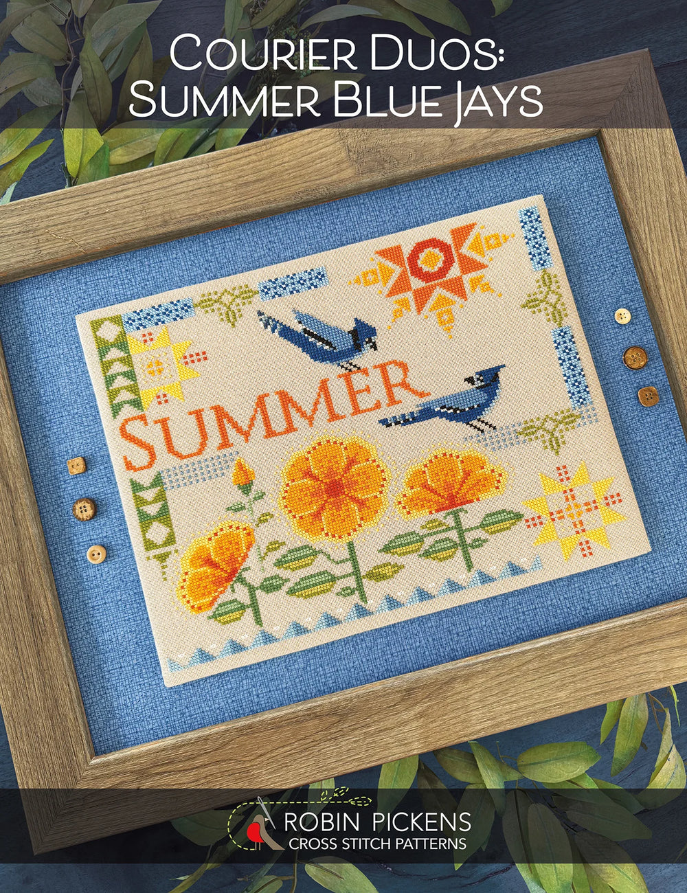 Courier Duos: Summer Blue Jays by Robin Pickens