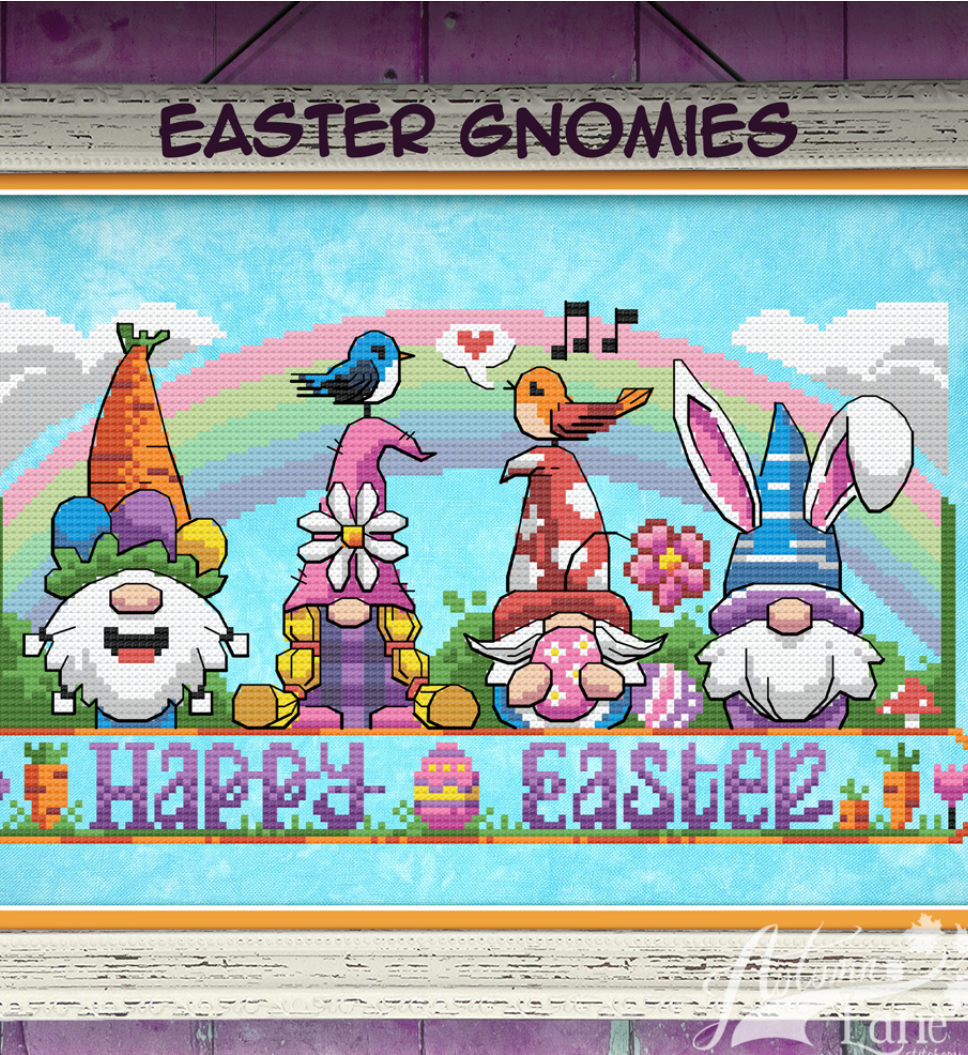 Easter Gnomies - Autumn Lane Stitchery - Preorder - BeStitchMe
