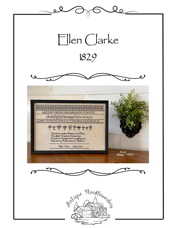 Ellen Clarke 1829 - Antique Needleworkers - Preorder - BeStitchMe