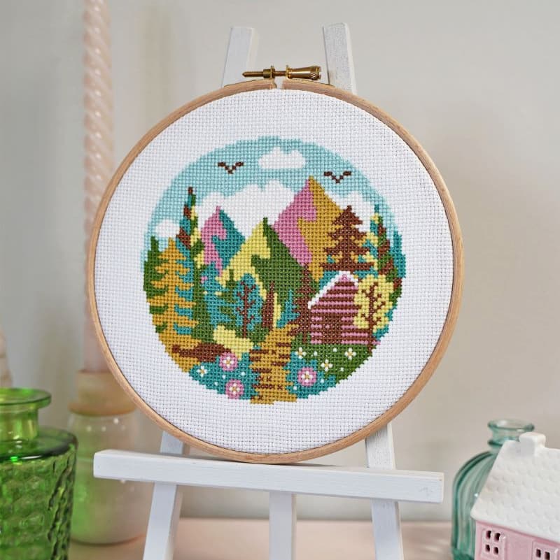 Forest Peaks - Caterpillar Cross Stitch - Preorder - BeStitchMe