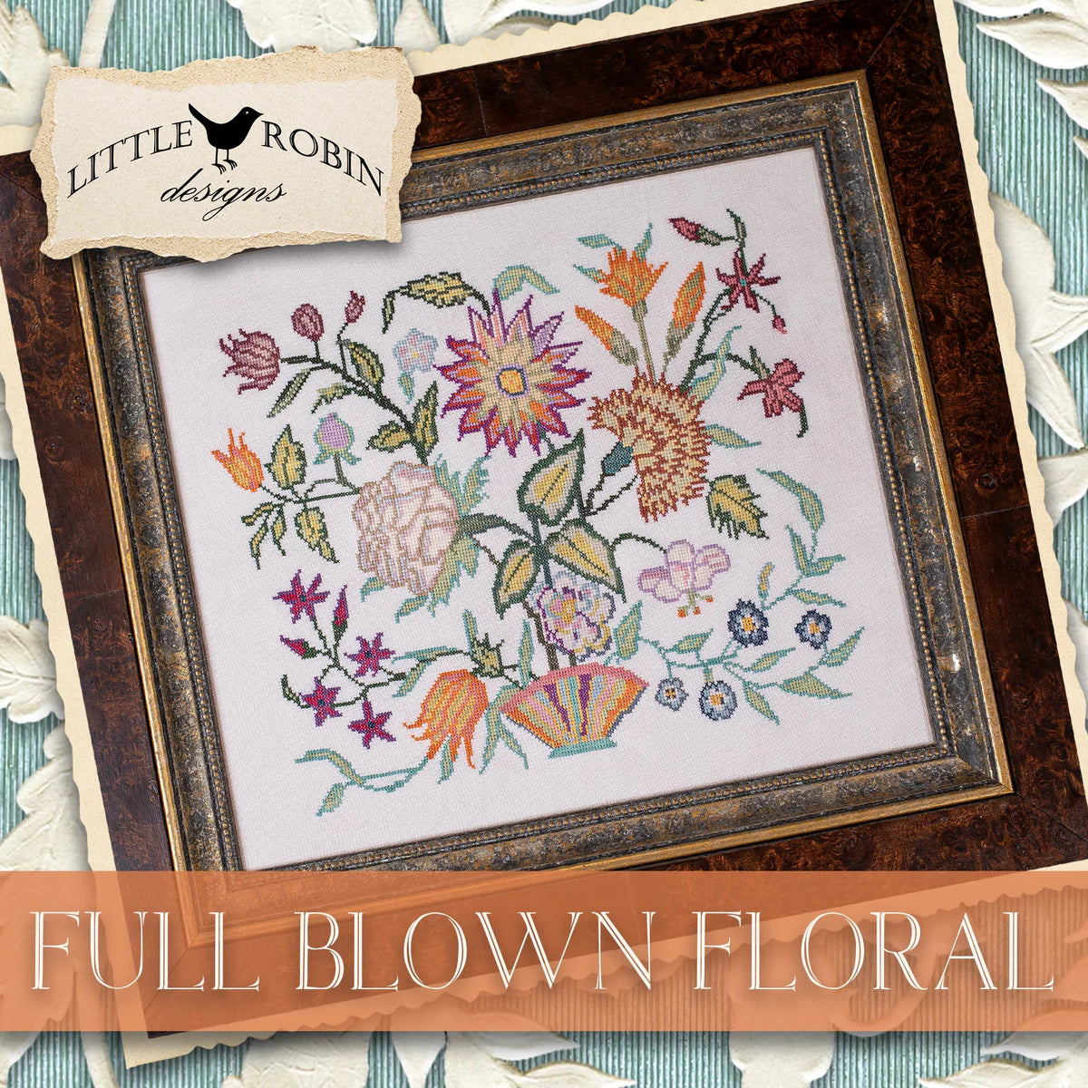 Full Blown Floral  - Little Robin Designs - Preorder - BeStitchMe