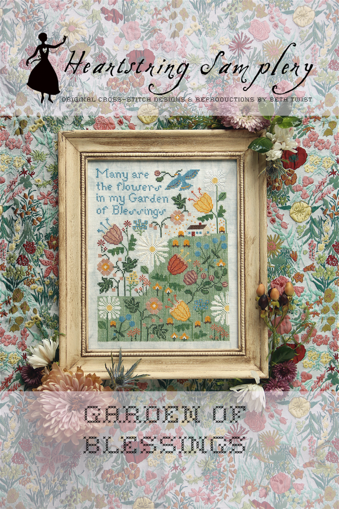 Garden of Blessings - Heartstring Samplery - Preorder - BeStitchMe