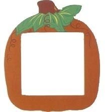 Mill Hill 6"x6" Painted Frame Pumpkin Shaped