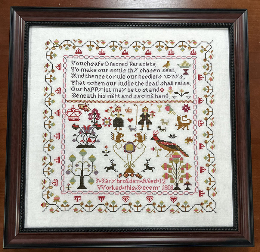 Mary Brogden 1818 and Her Flat Head Pheasant - Barbara Ana Designs - Preorder - BeStitchMe