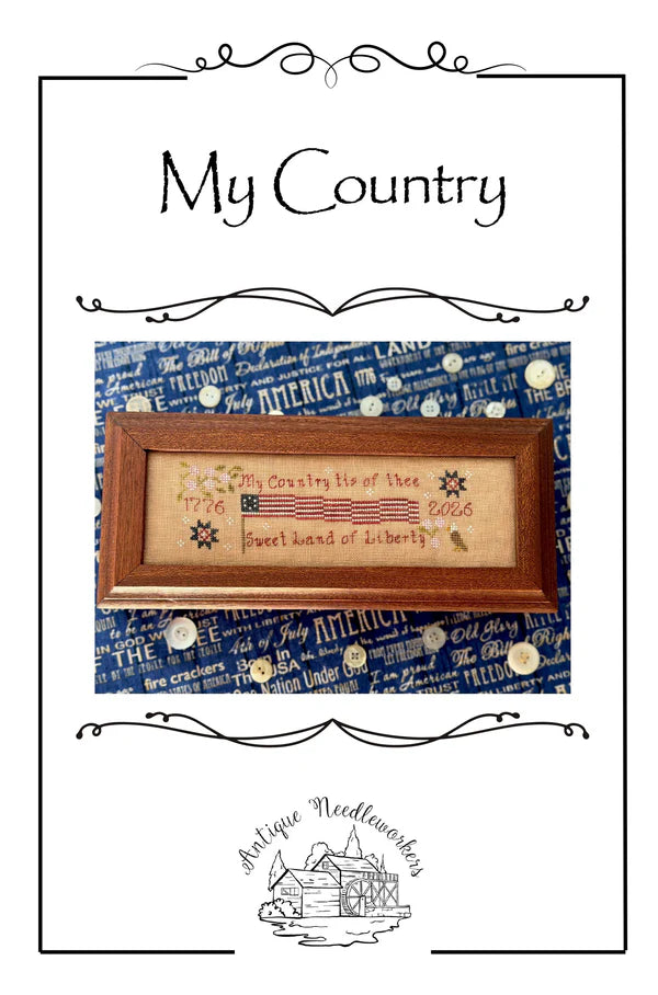 My Country - Antique Needleworkers - Preorder - BeStitchMe