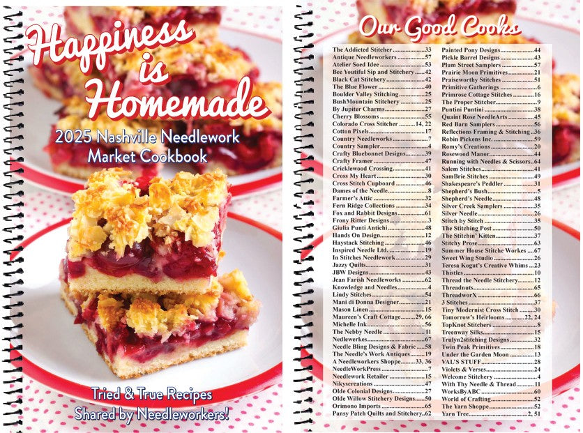 2025 Nashville Needlework Happiness is Homemade Cookbook