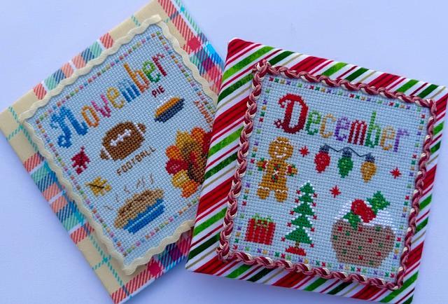 November and December: A Year in Little Stitches  by Pickle Barrel Designs