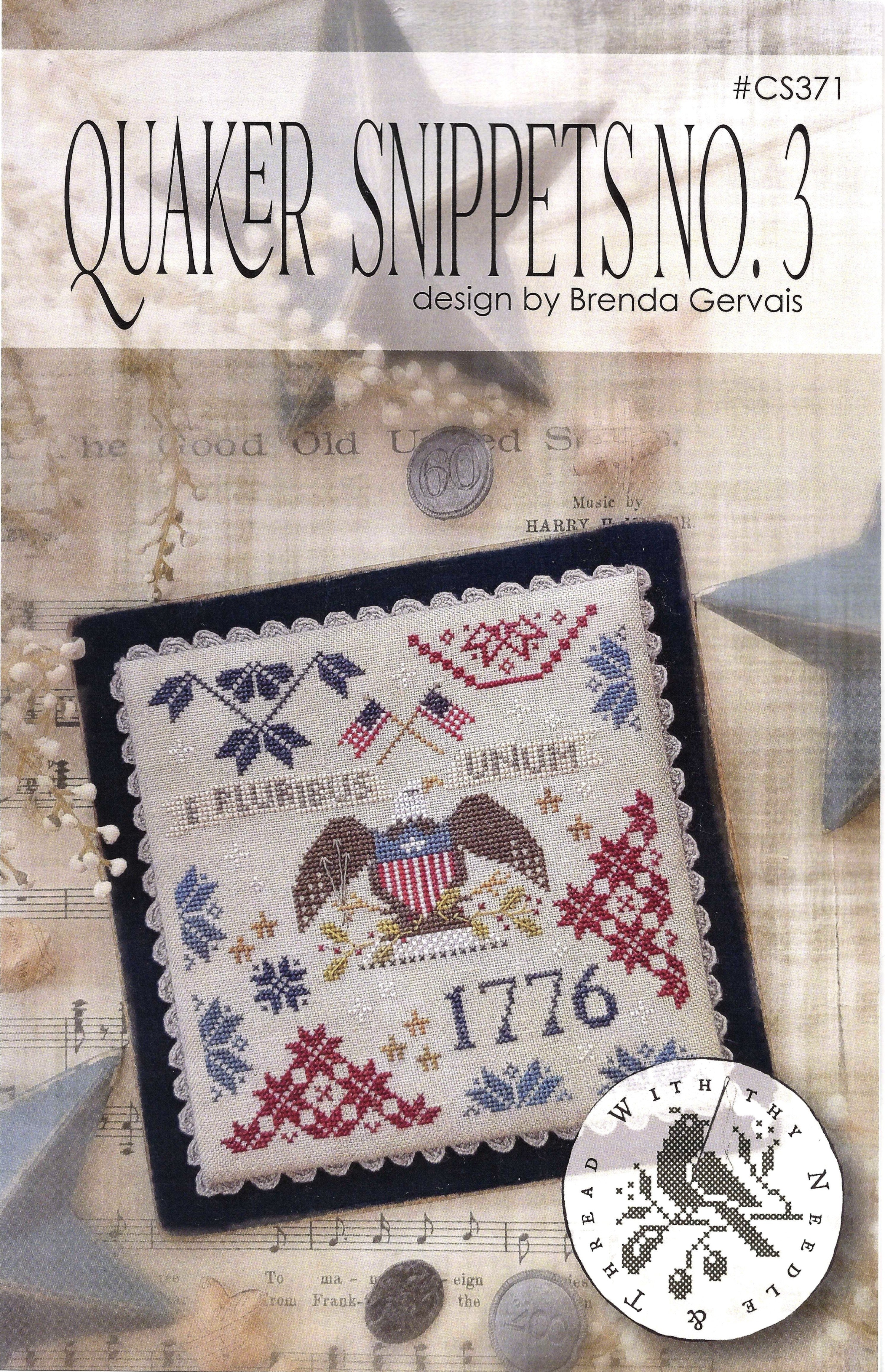 Quaker Snippets No.3  by With Thy Needle & Thread