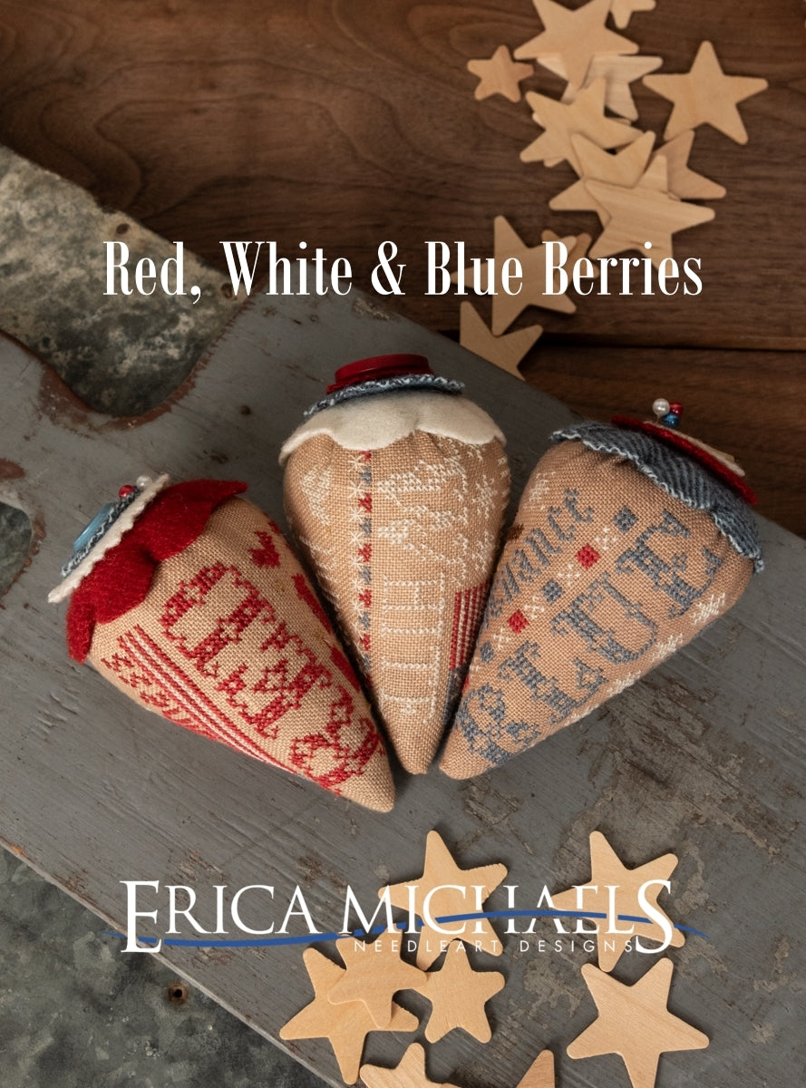 Red, White & Blue Berries by Erica Michaels