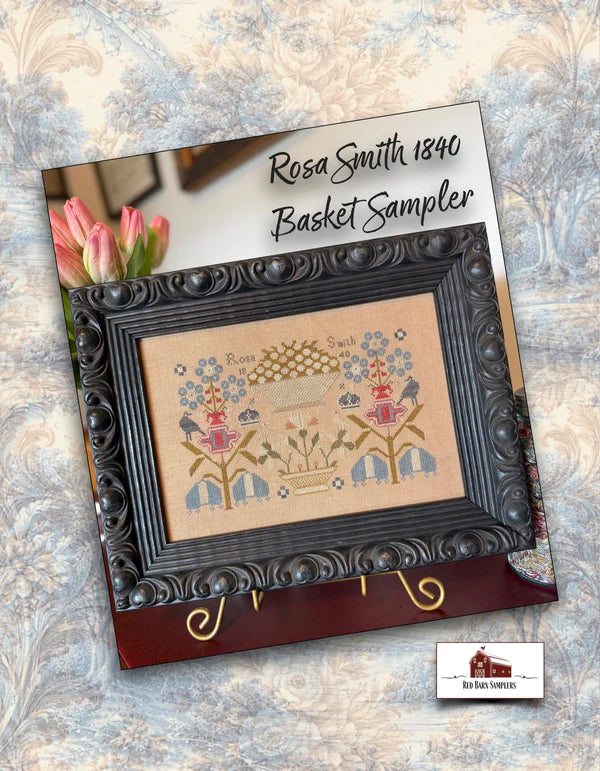 Rosa Smith 1840 Basket Sampler - Red Barn Samplers - Preorder - BeStitchMe