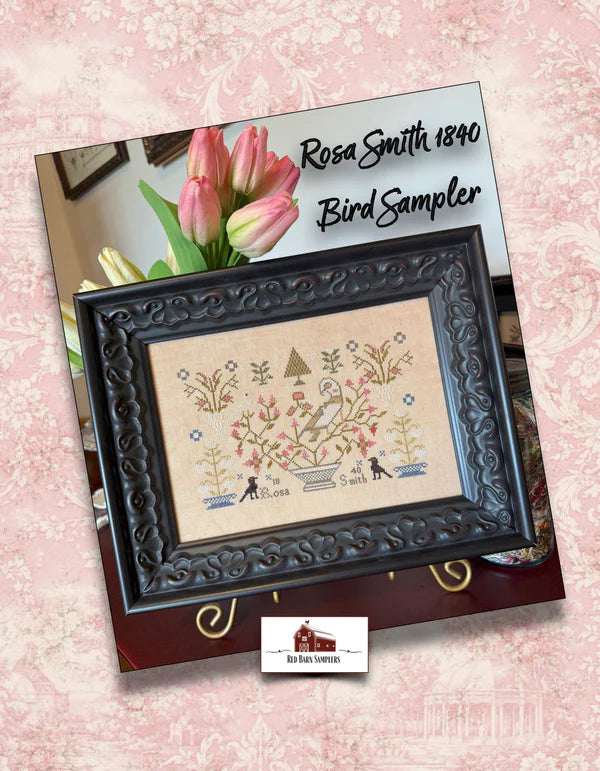 Rosa Smith 1840 Bird Sampler - Red Barn Samplers - Preorder - BeStitchMe