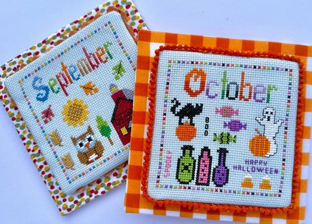 September and October: A Year in Little Stitches by  Pickle Barrel Designs