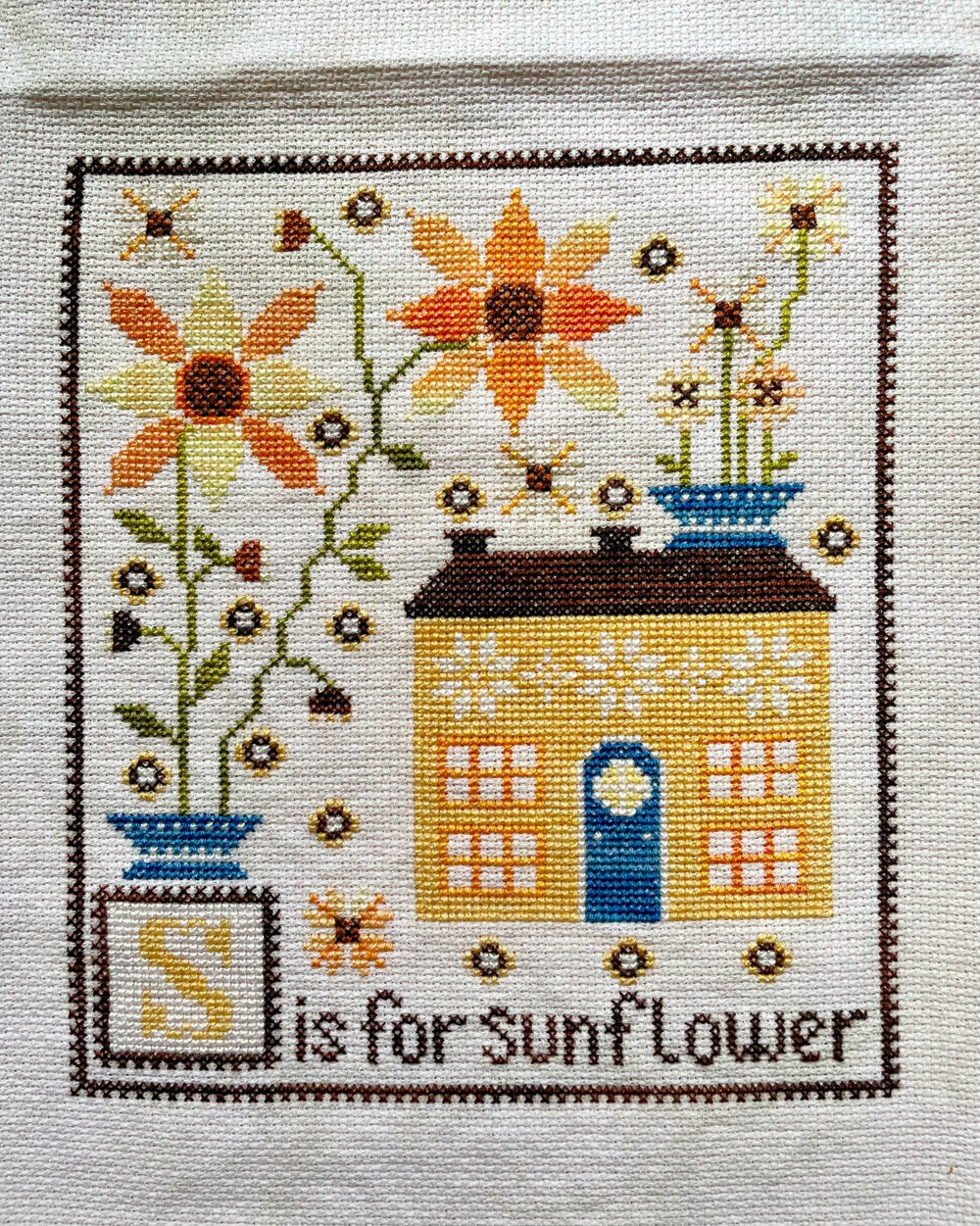 S is for Sunflower by Yasmin's Made with Love