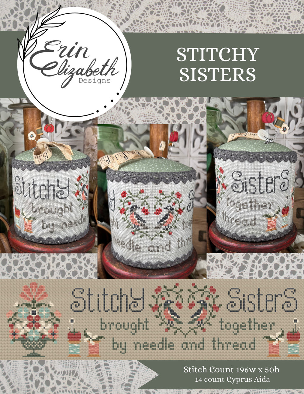 Stitchy Sisters - Erin Elizabeth Designs - Preorder - BeStitchMe