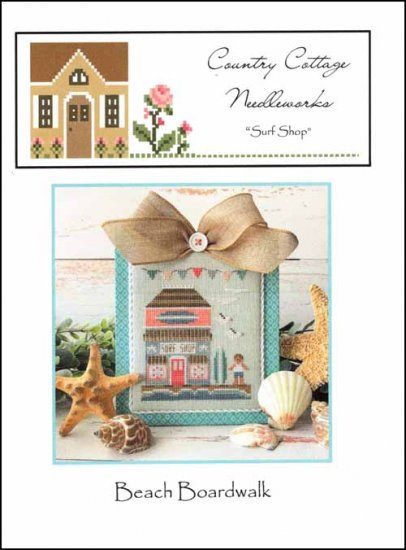 Beach Boardwalk - Surf Shop by Country Cottage Needleworks