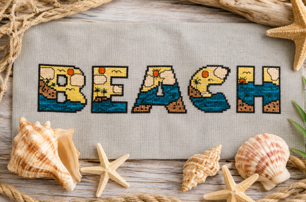 The Beach by Salty Stitcher Designs - Preorder