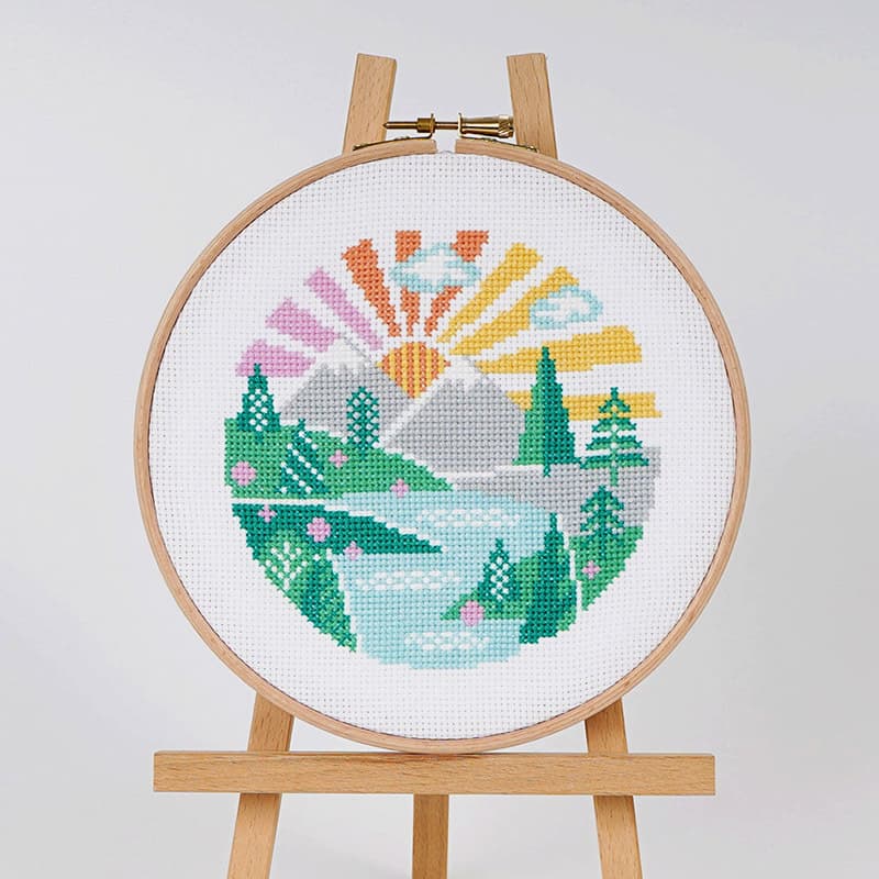 Wandering Peaks - Caterpillar Cross Stitch - Preorder - BeStitchMe