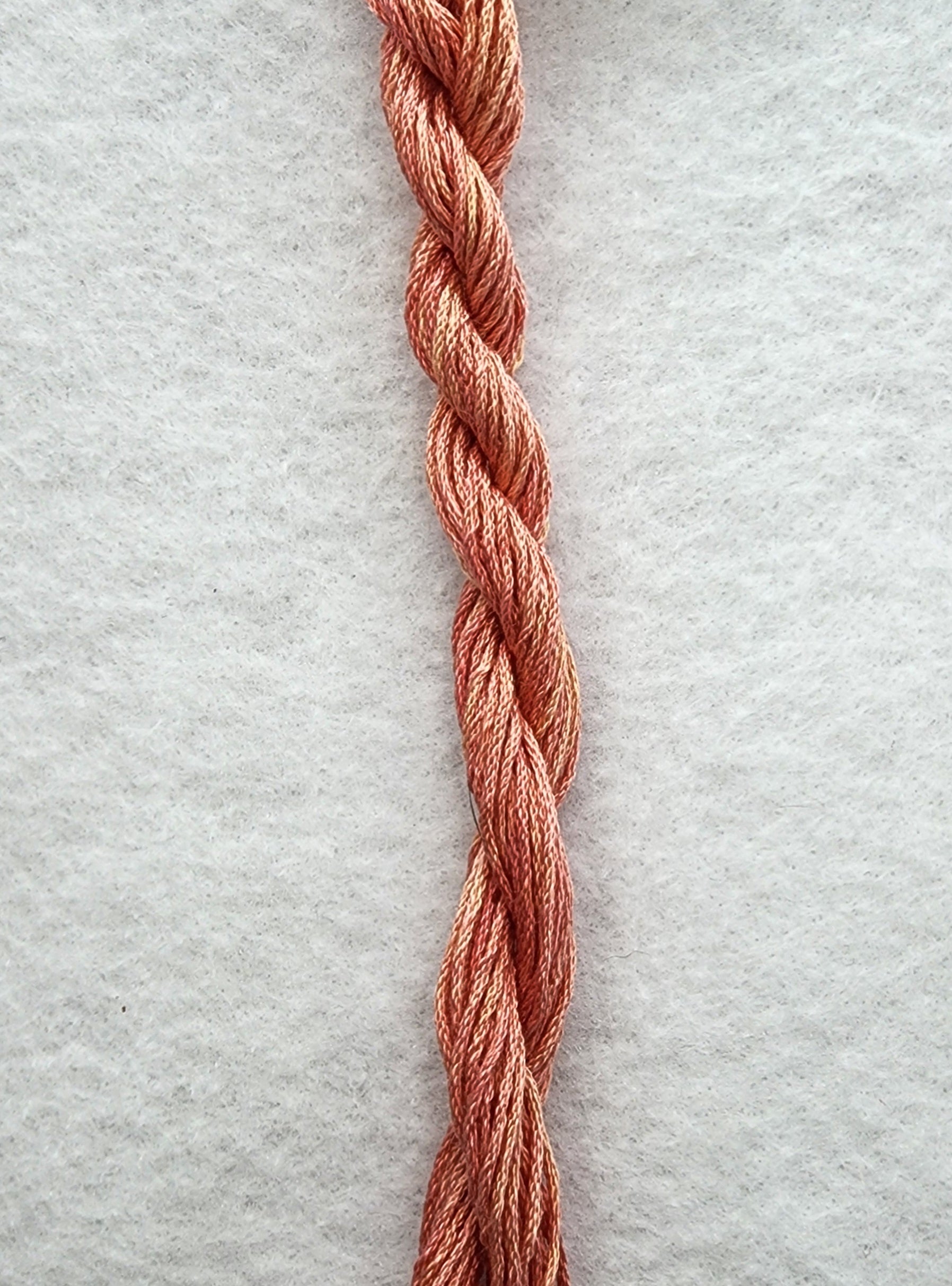 Salmon Hand Dyed Silk