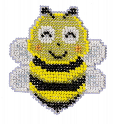 Bee Beaded Cross Stitch Kit by Mill Hill