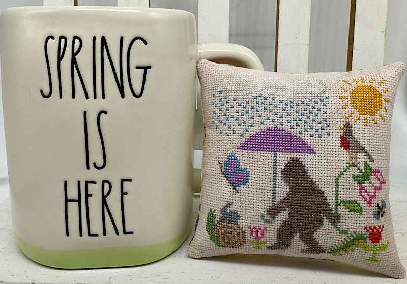 Bigfoot in Spring by Sambrie Stitches Designs