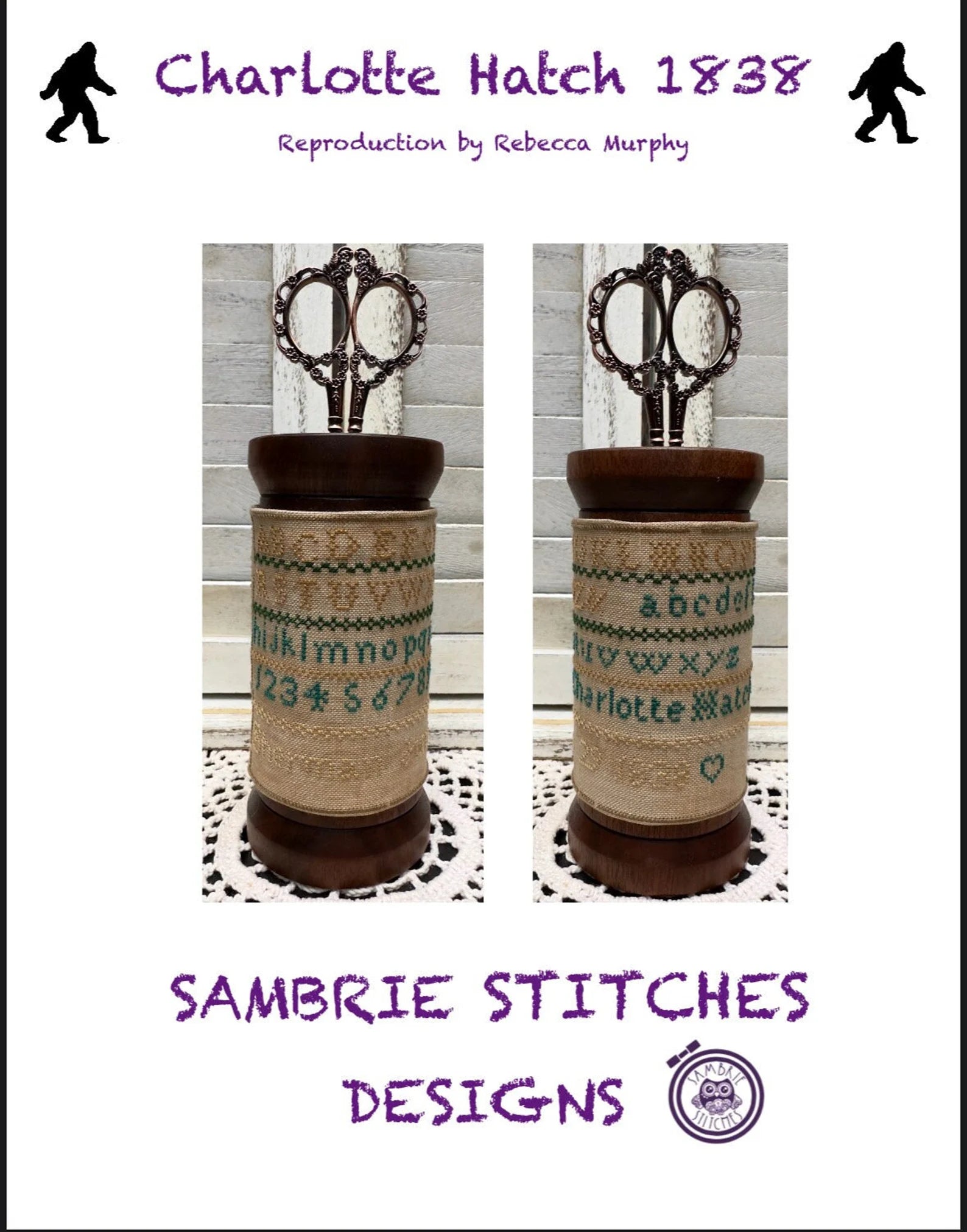 Charlotte Hatch 1838 by Sambrie Stitches Designs