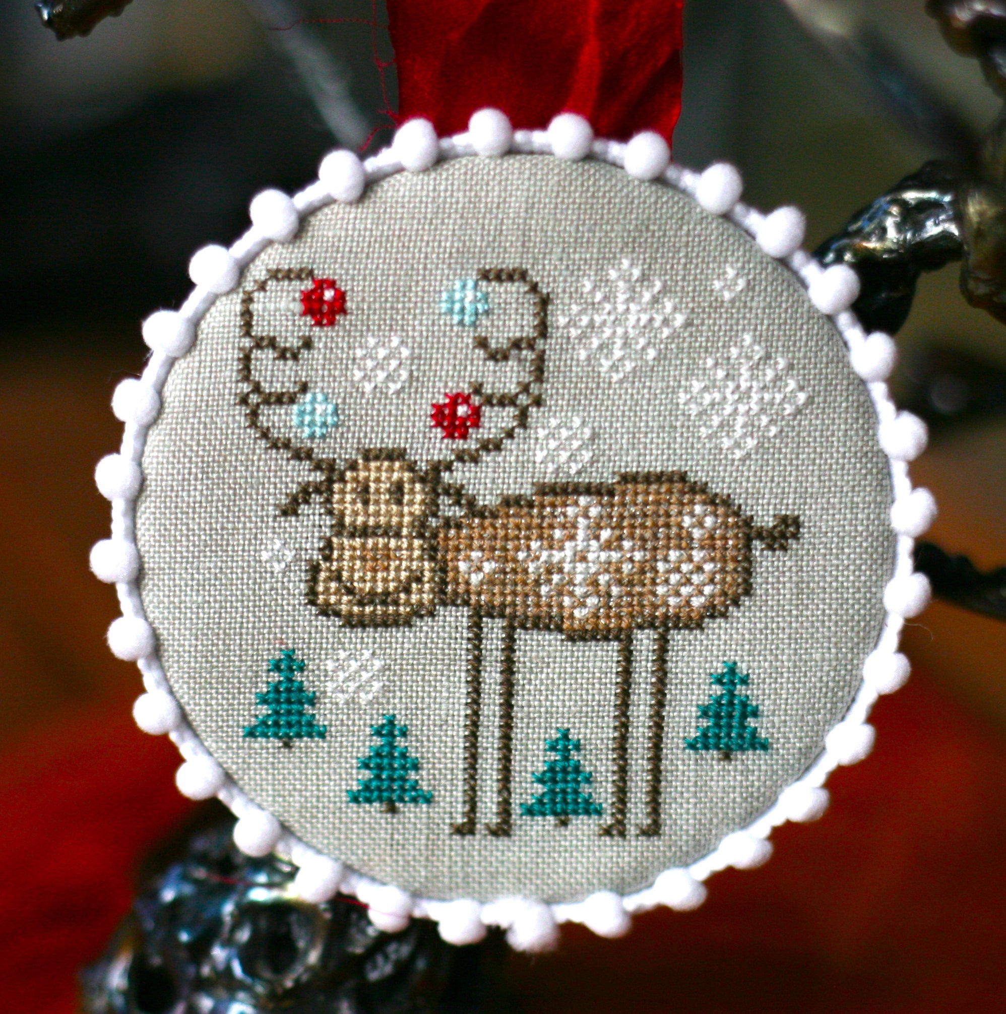 Christmas Moose by Bendy Stitchy
