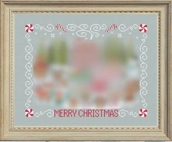 Christmas Stitch Along Border & Text Chart by Tiny Modernist
