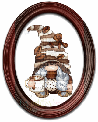 Coffee Gnome by Les petites croix de Lucie