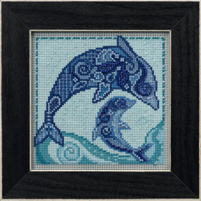 Dolphin Beaded Cross Stitch Kit by Mill Hill
